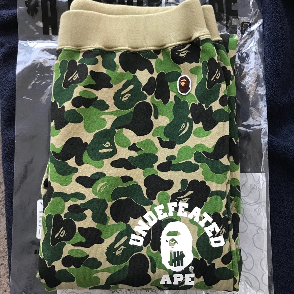 Bape x Undefeated Sweat Pants